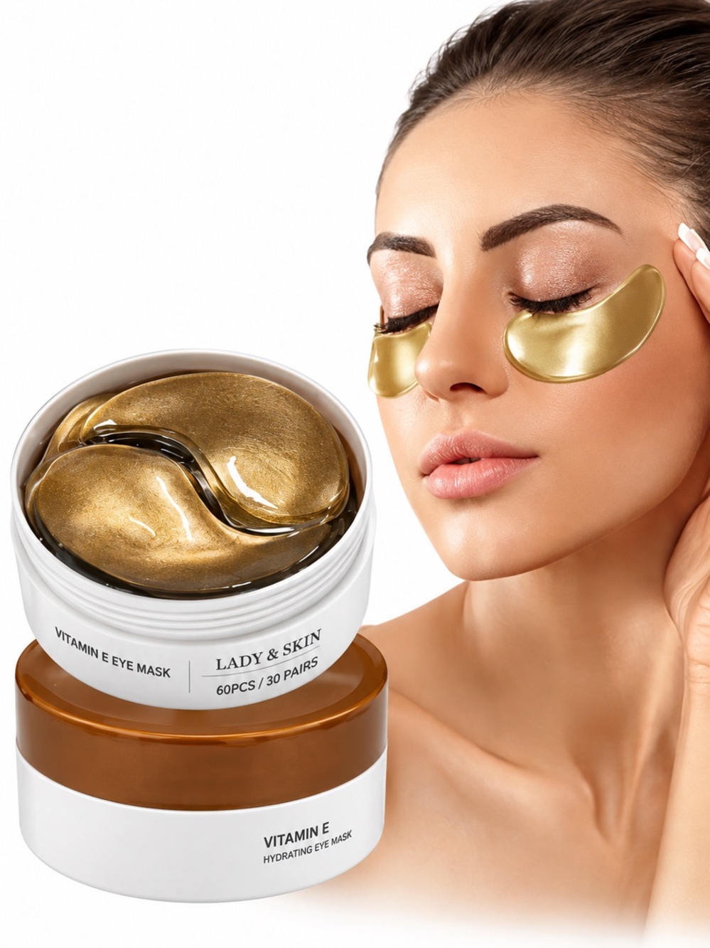 Caffeine + Niacinamide Firming Eye Masks – 60 Pcs / 30 Pairs LAO LI SHI NEW